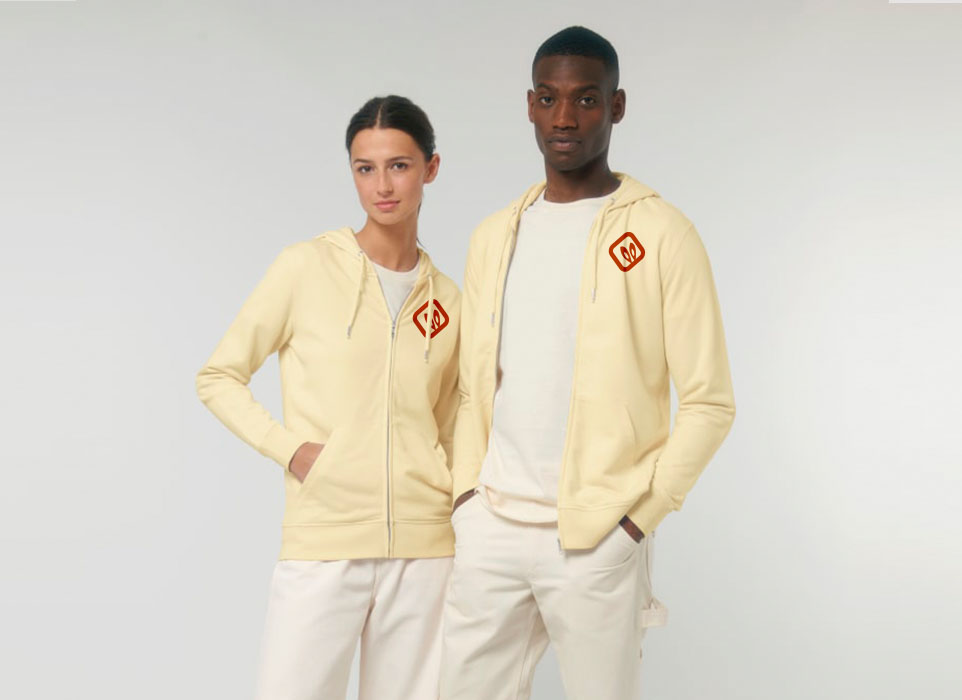 Stanley-Stella Duurzame hoodie met rits