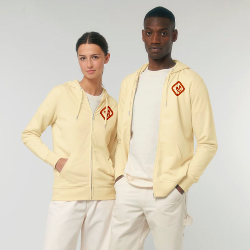 Stanley-Stella Duurzame hoodie met rits